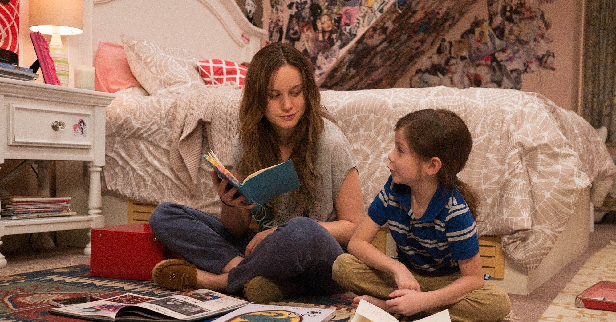 Brie Larson stars as Ma and Jacob Tremblay stars as Jack in A24's Room (2015)
