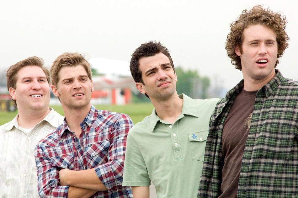 Nate Torrence, Mike Vogel, Jay Baruchel and T.J. Miller in DreamWorks SKG's She's Out of My League (2010)