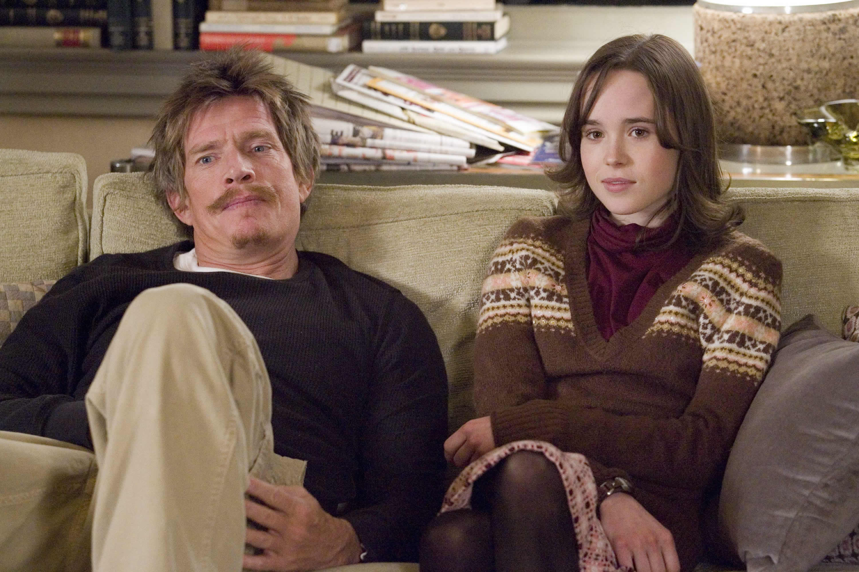 Thomas Haden Church as Chuck and Ellen Page as Vanessa Wetherhold in Miramax Films' Smart People (2008)
