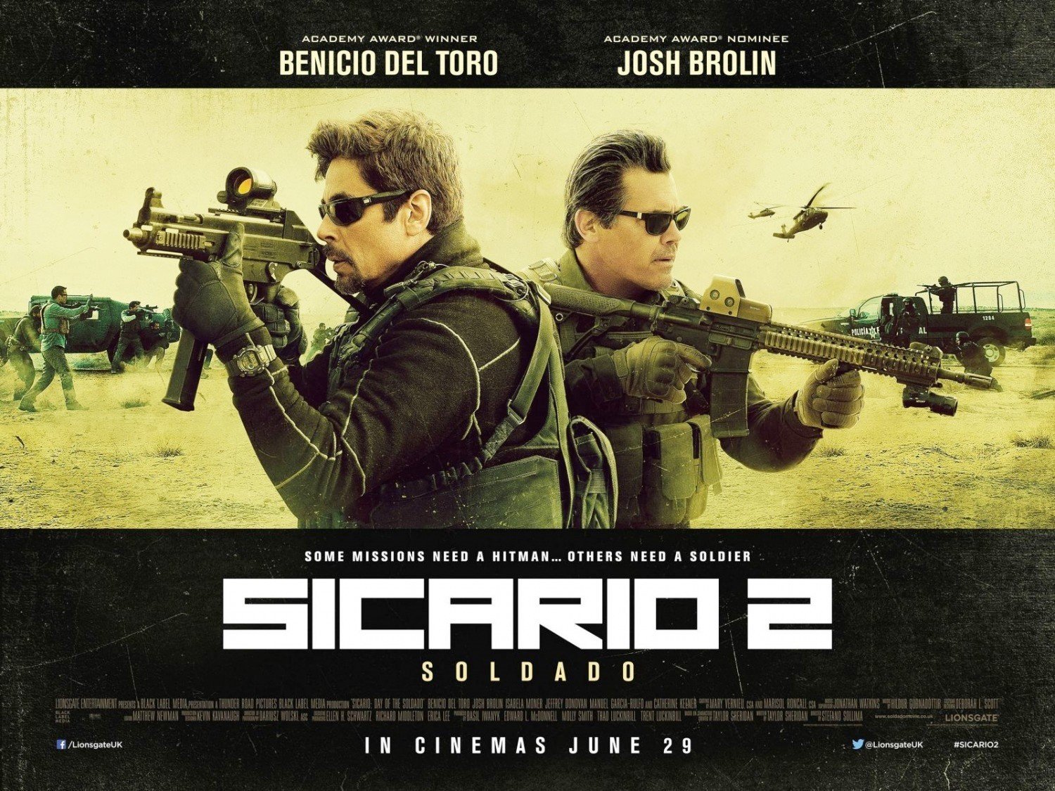 Poster of Sony Pictures' Sicario: Day of the Soldado (2018)