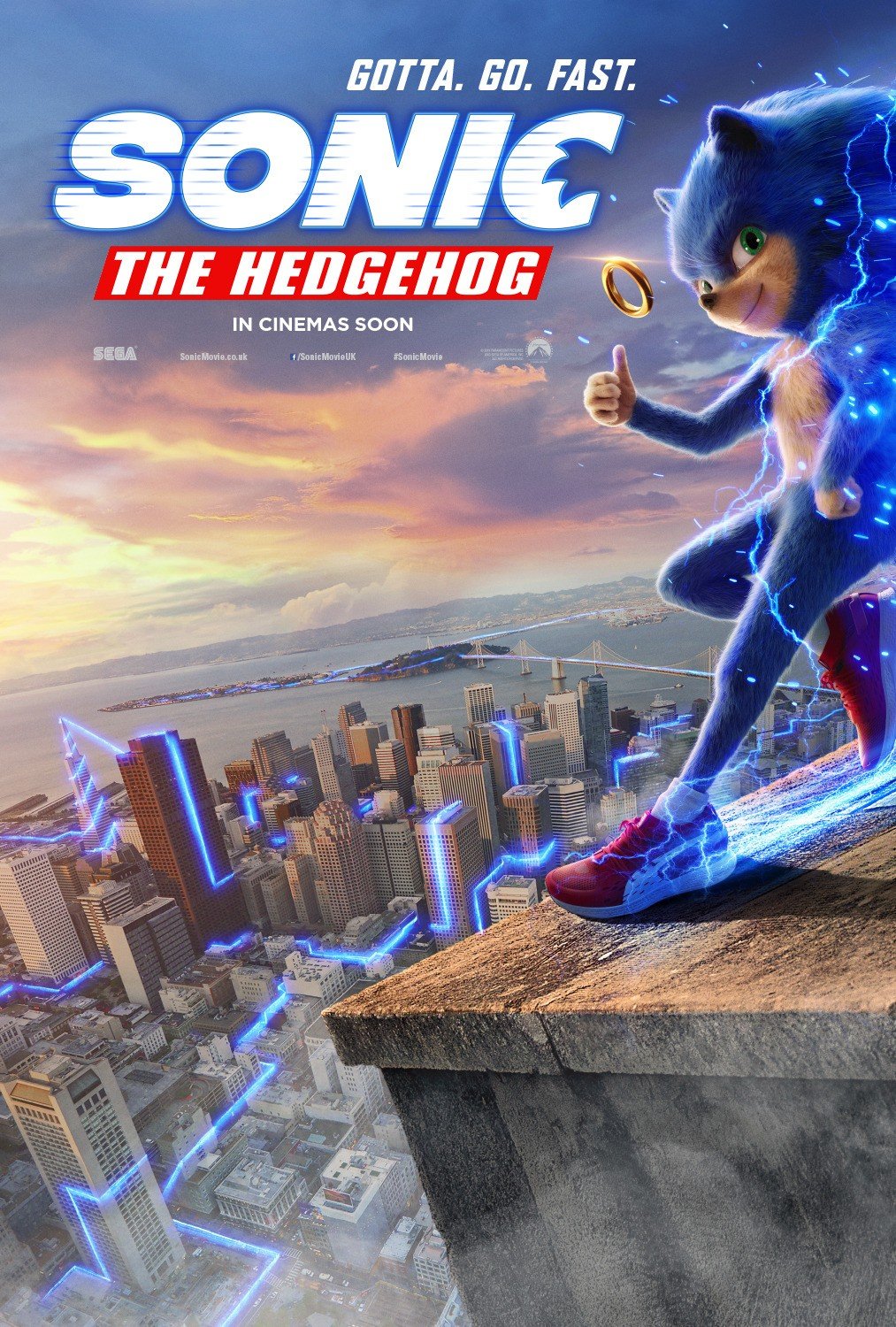 Poster of Paramount Pictures' Sonic the Hedgehog (2020)