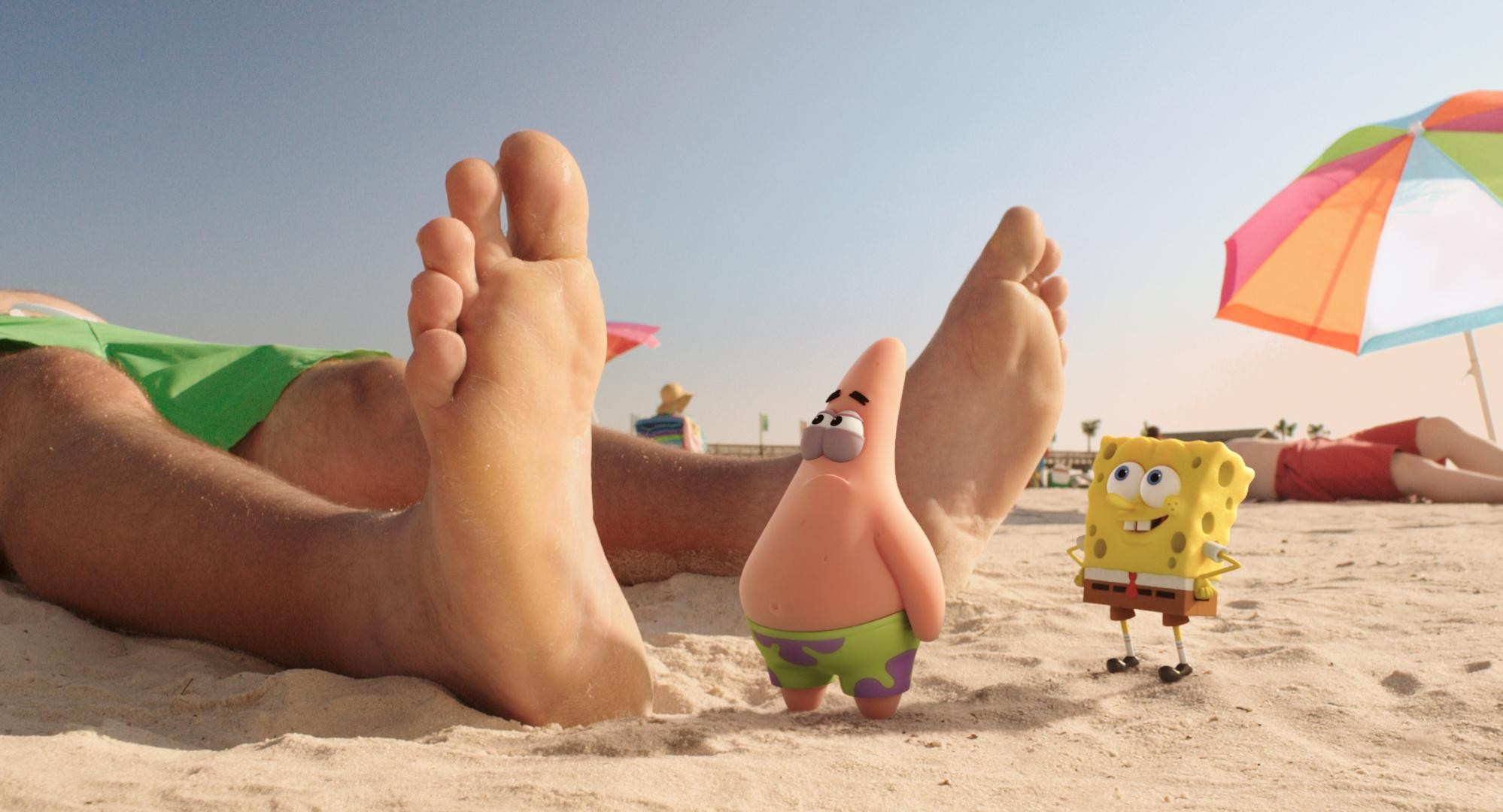 Patrick Star and SpongeBob SquarePants in Paramount Pictures' The SpongeBob Movie: Sponge Out of Water (2015)