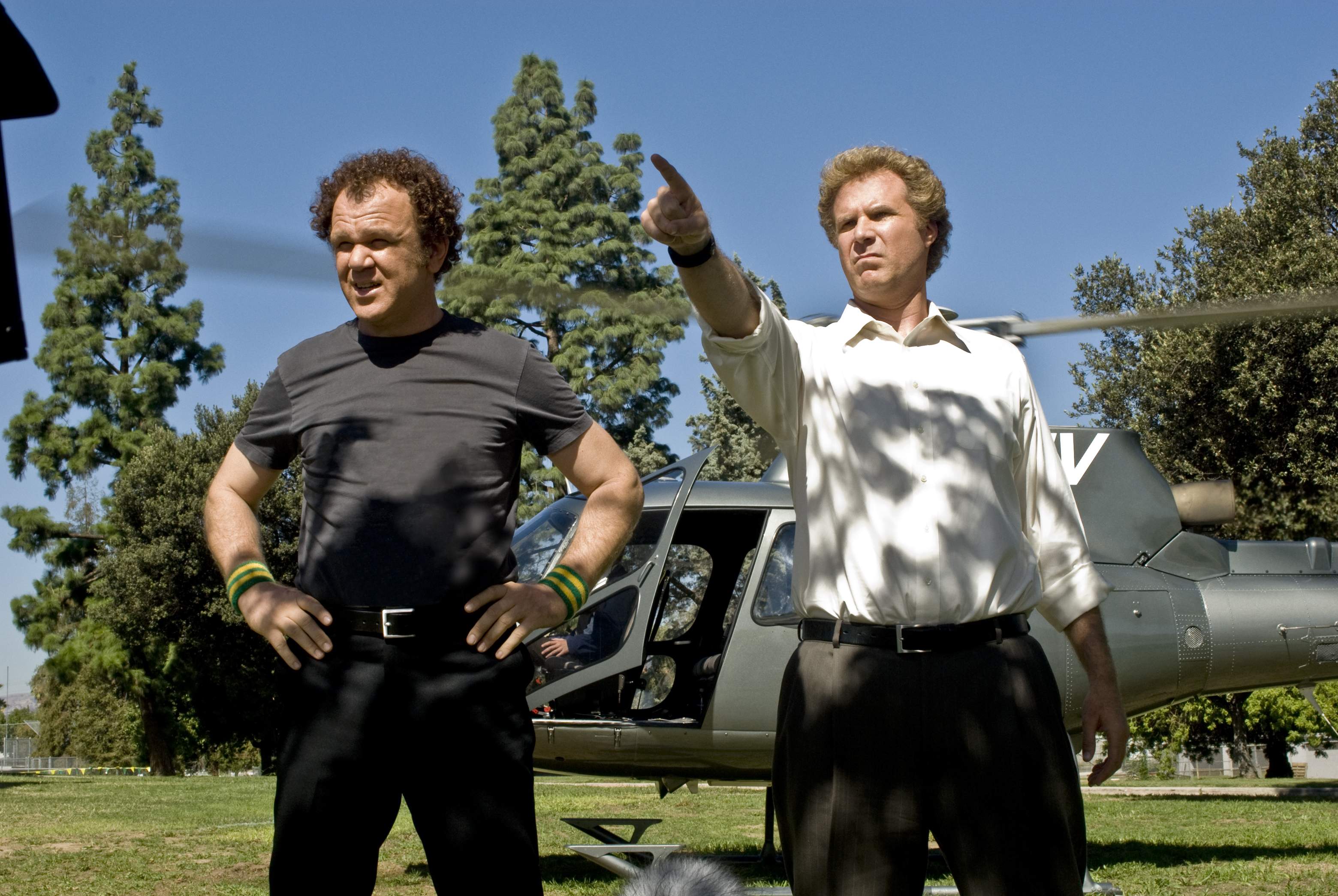 John C. Reilly (left) and Will Ferrell (right) star in Columbia Pictures' comedy STEP BROTHERS.