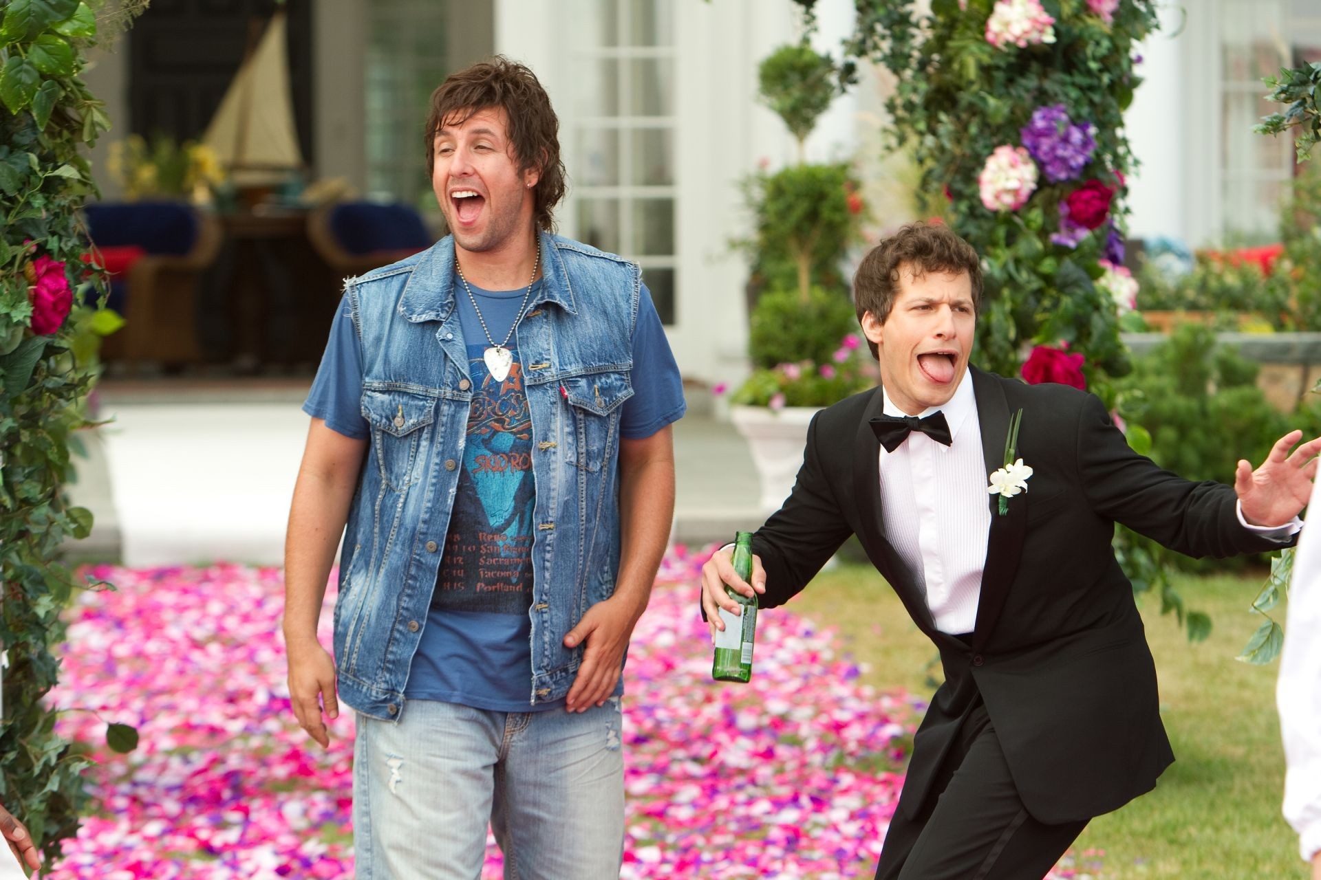 Adam Sandler stars as Donny Berger and Andy Samberg stars as Todd Peterson in Columbia Pictures' That's My Boy (2012). Photo credit by Tracy Bennett.