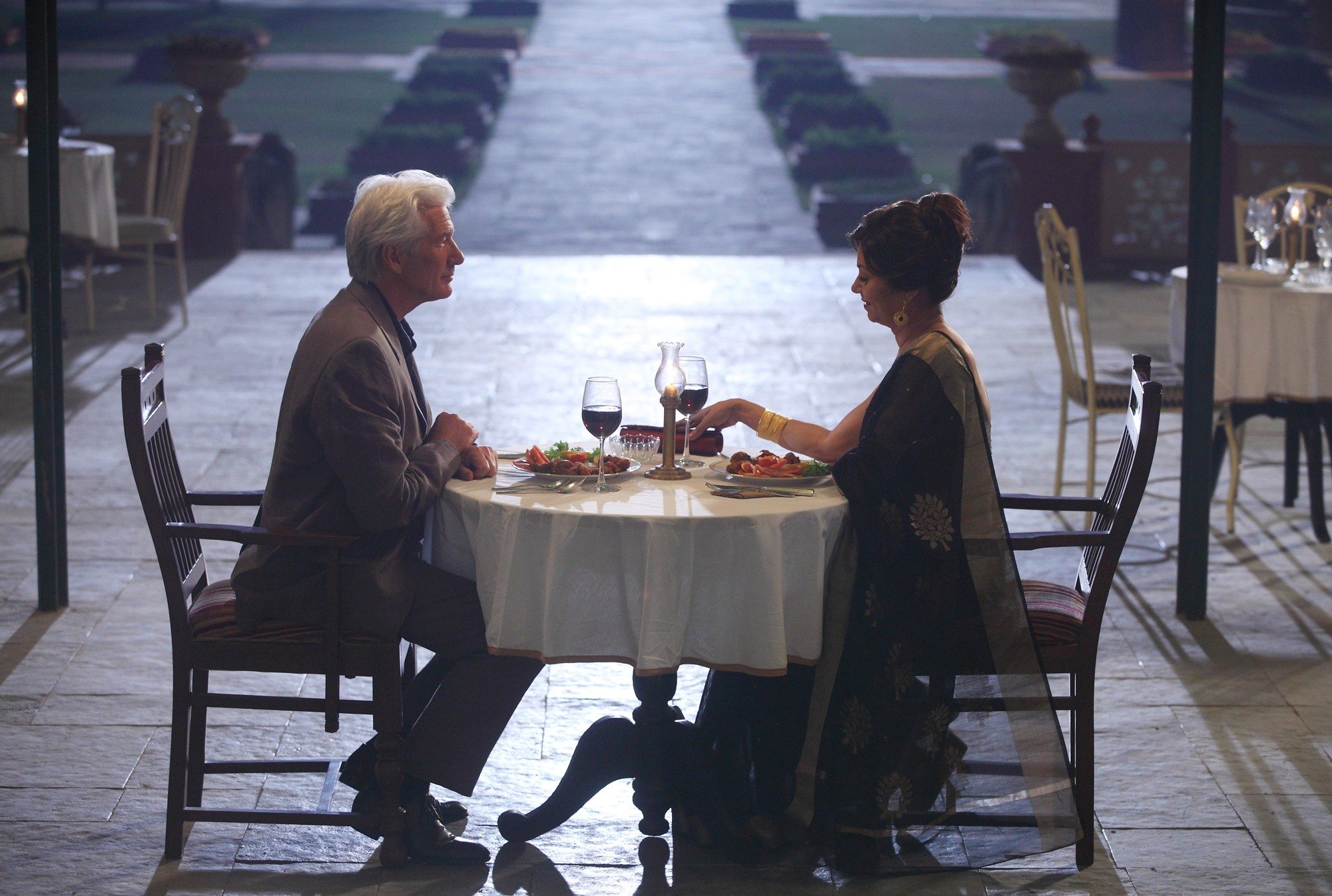 Richard Gere stars as Guy Chambers and Lillete Dubey stars as Mrs. Kapoor in Fox Searchlight Pictures' The Second Best Exotic Marigold Hotel (2015)