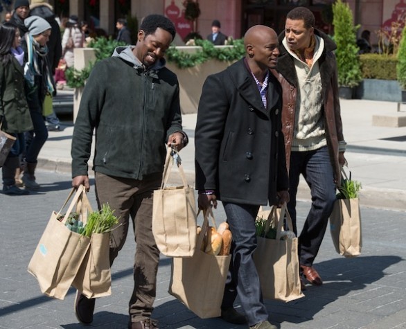 Harold Perrineau, Taye Diggs and Terrence Howard in Universal Pictures' The Best Man Holiday (2013)