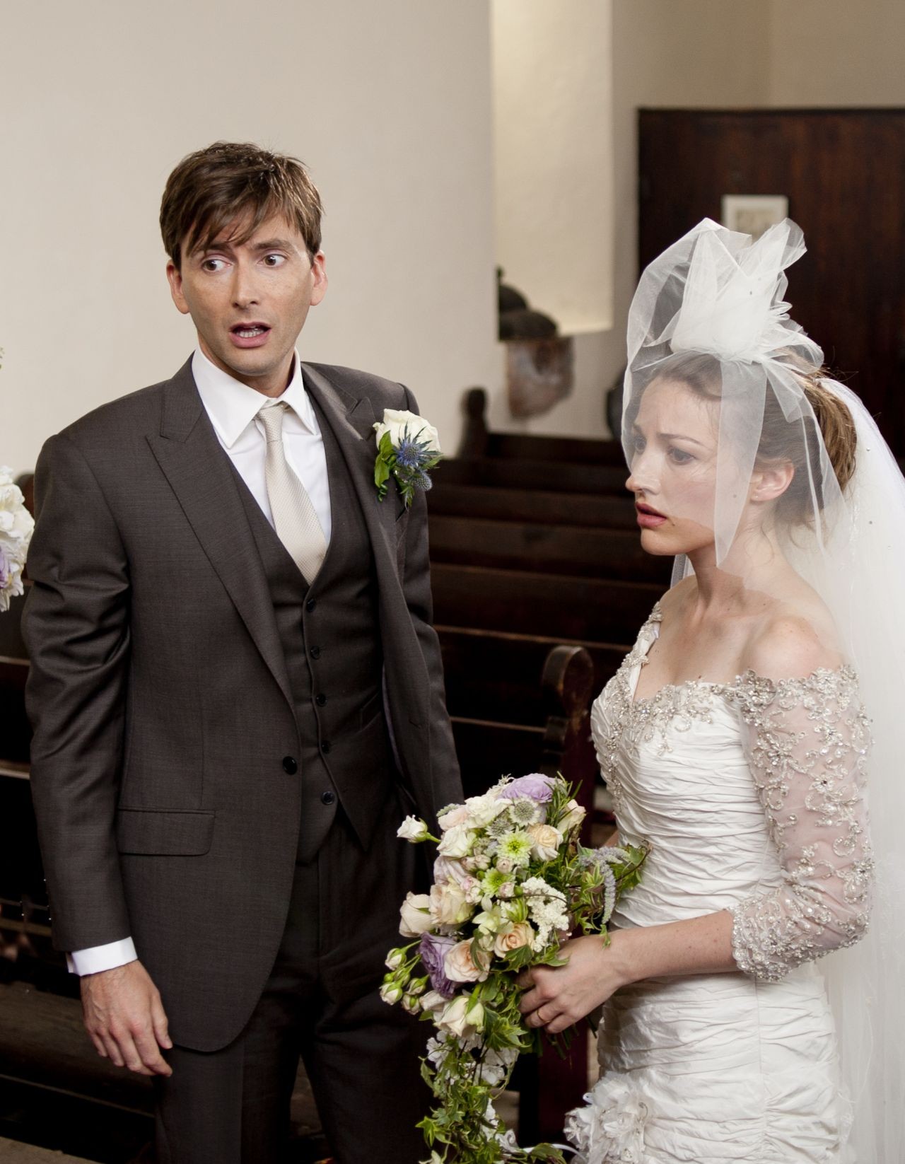 David Tennant stars as James Arber and Kelly Macdonald stars as Katie NicAoidh in IFC Films' The Decoy Bride (2012)