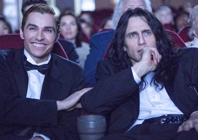 Dave Franco stars as Greg Sestero and James Franco stars as Tommy Wiseau in A24's The Disaster Artist (2017)