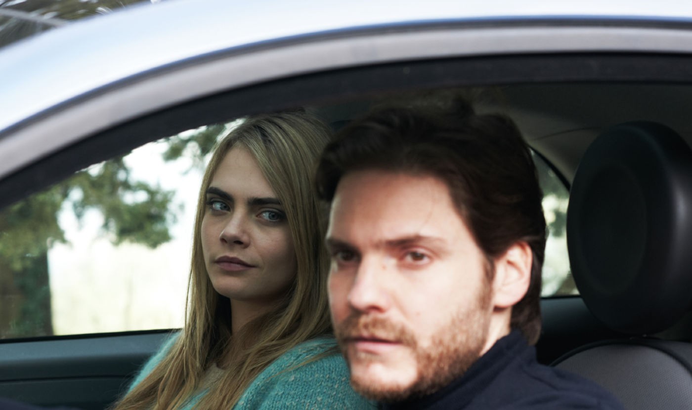 Cara Delevingne stars as Melanie and Daniel Bruhl stars as Thomas in Screen Media Films' The Face of An Angel (2015)