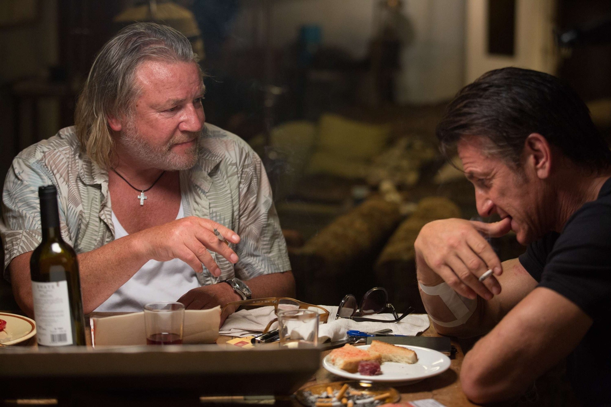 Ray Winstone stars as Stanley and Sean Penn stars as Martin Terrier in Open Road Films' The Gunman (2015)