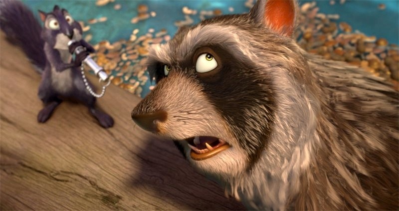 Surly and Raccoon from Open Road Films' The Nut Job (2014)
