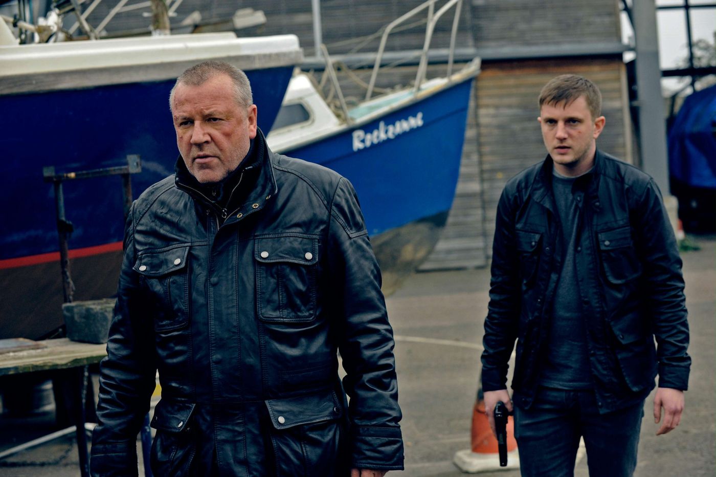 Ray Winstone stars as Jack Regan and Plan B stars as George Carter in eOne Films' The Sweeney (2013)