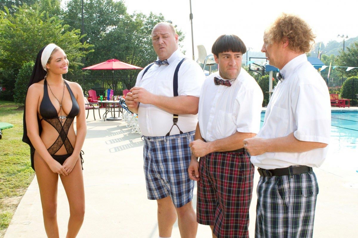 Kate Upton, Will Sasso, Chris Diamantopoulos and Sean Hayes in 20th Century Fox's The Three Stooges (2012)