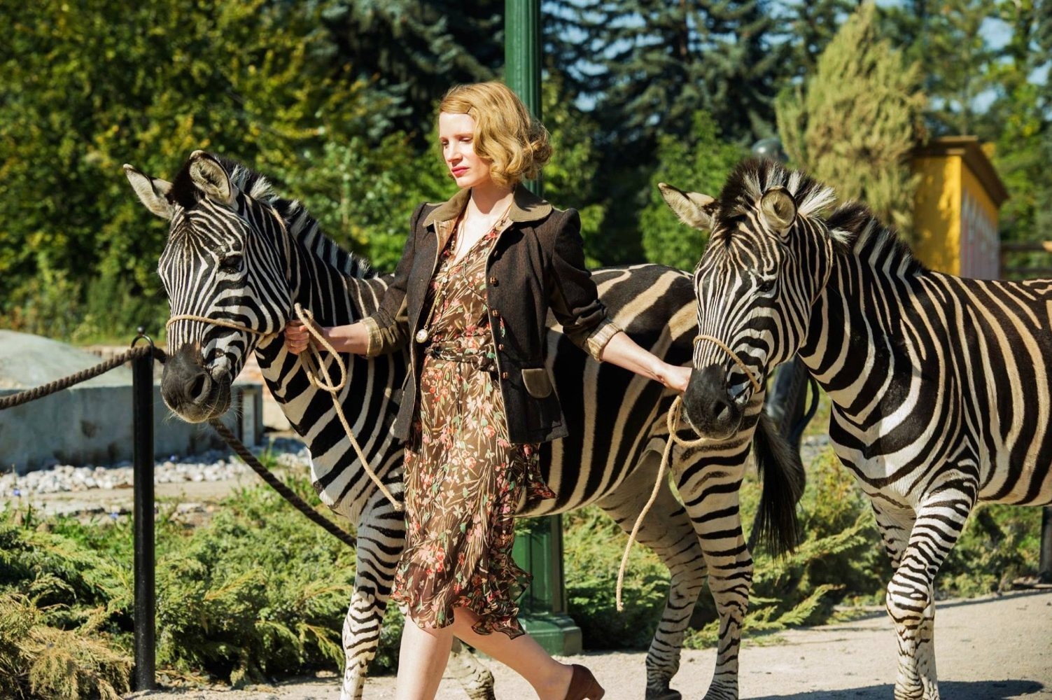 Jessica Chastain stars as Antonina Zabinski in Focus Features' The Zookeeper's Wife (2017)