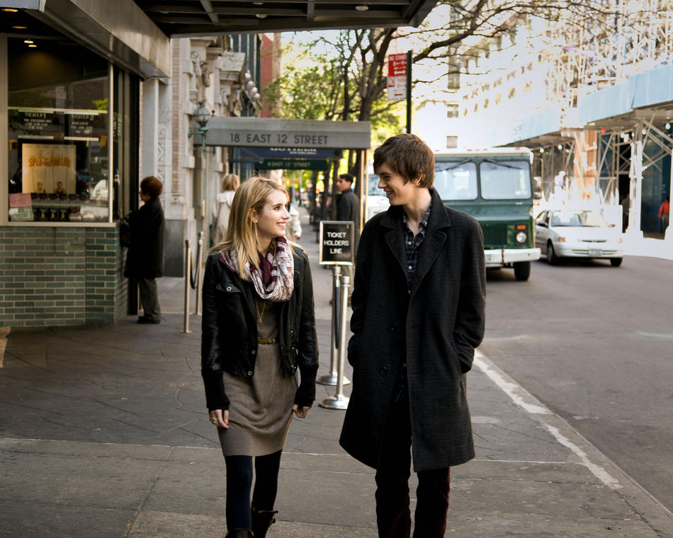 Emma Roberts stars as Sally Howe and Freddie Highmore stars as George Zinavoy in Fox Searchlight Pictures' The Art of Getting By (2011)