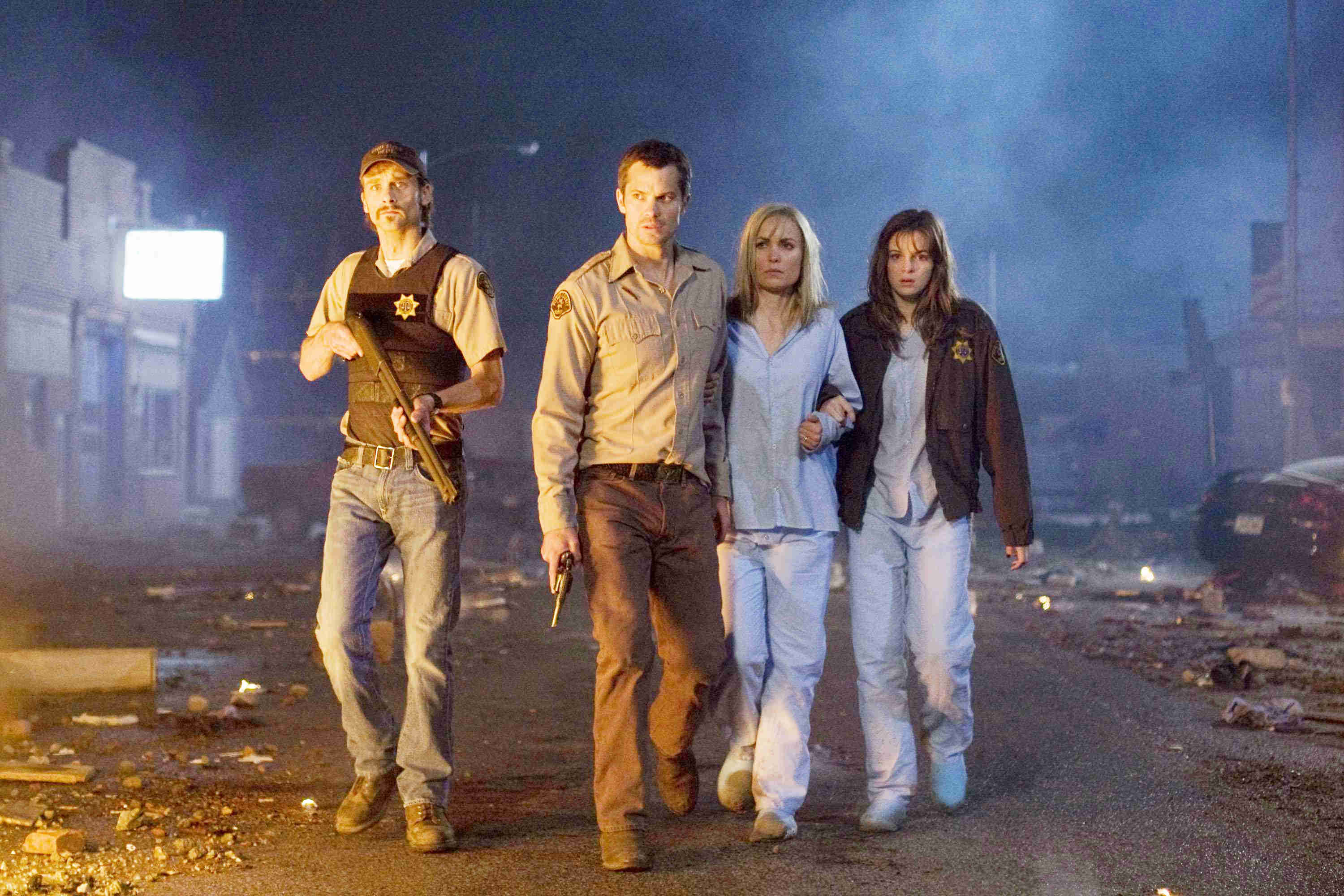 Joe Anderson, Timothy Olyphant, Radha Mitchell and Danielle Panabaker in Overture Films' The Crazies (2010)