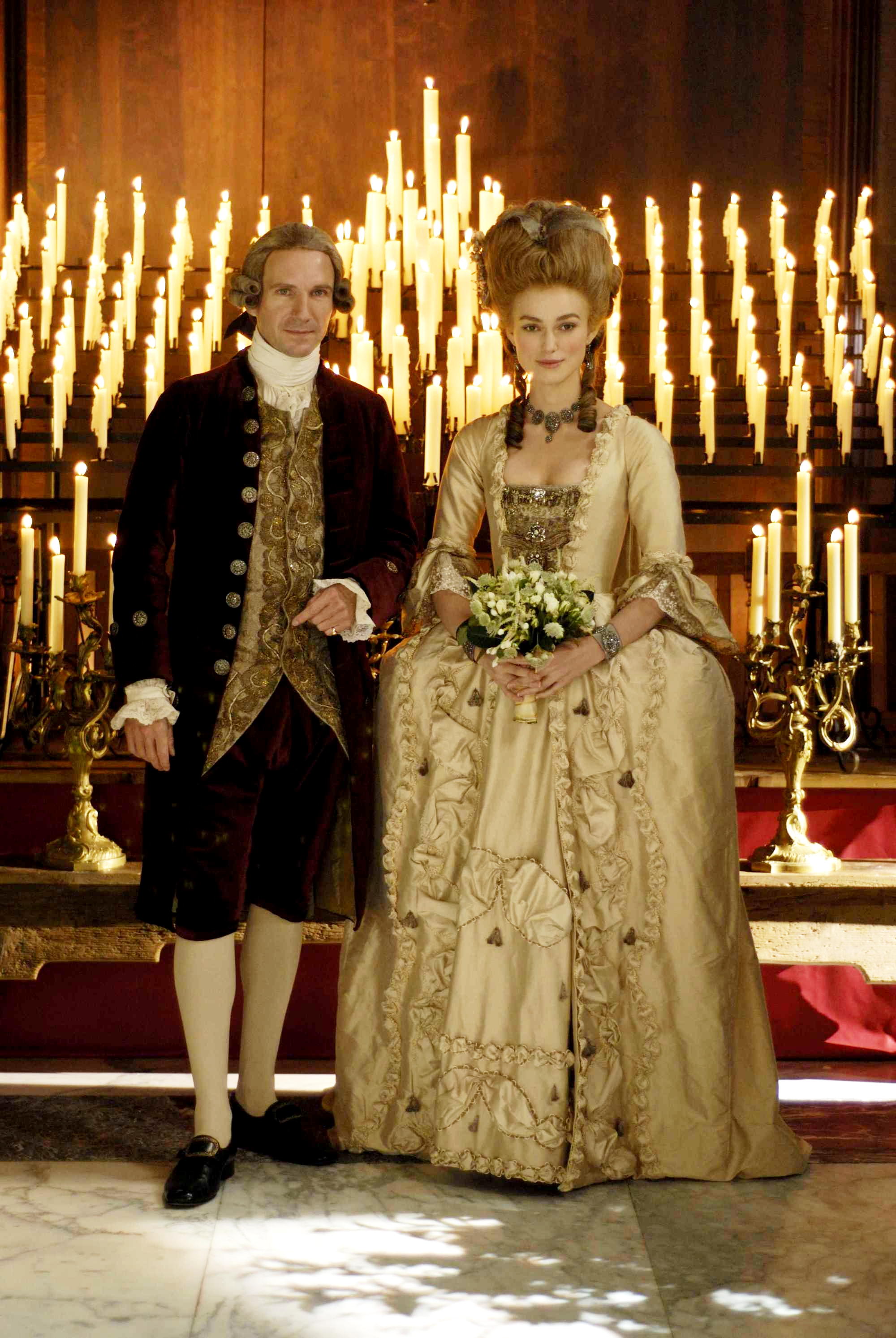 Ralph Fiennes stars as Duke of Devonshire and Keira Knightley stars as Georgiana Spencer, the Duchess of Devonshire in Paramount Vantage's The Dutchess (2008). Photo credit by Nick Wall.