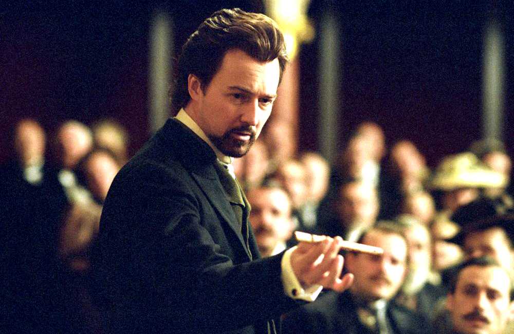 Edward Norton as a magician named Eisenheim in The Illusionist (2006)