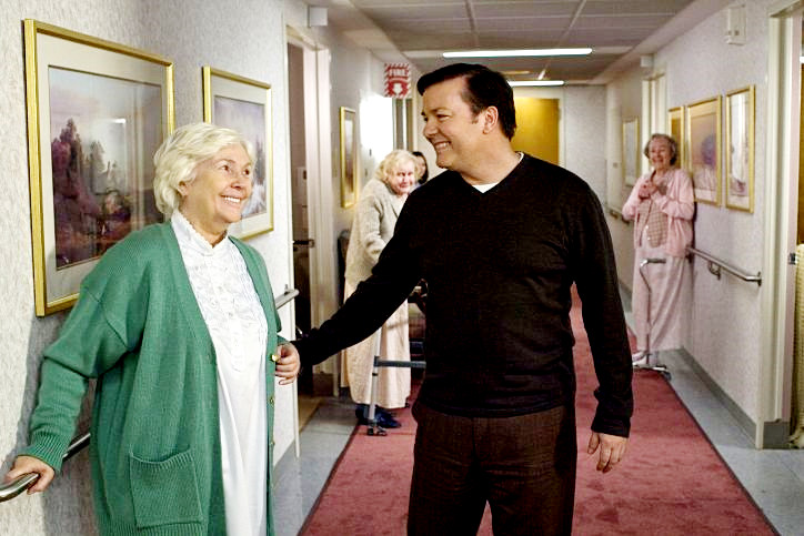 Fionnula Flanagan stars as Martha and Ricky Gervais stars as Mark in Warner Bros. Pictures' The Invention of Lying (2009)