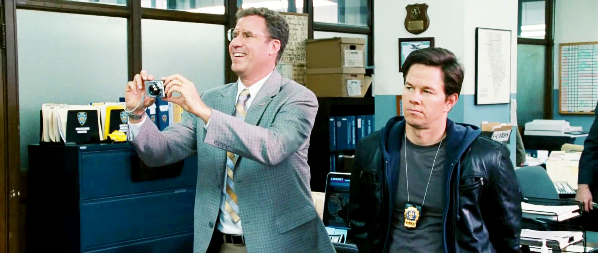 Will Ferrell stars as Detective Allen Gamble and Mark Wahlberg stars as Detective Terry Hoitz in Columbia Pictures' The Other Guys (2010)