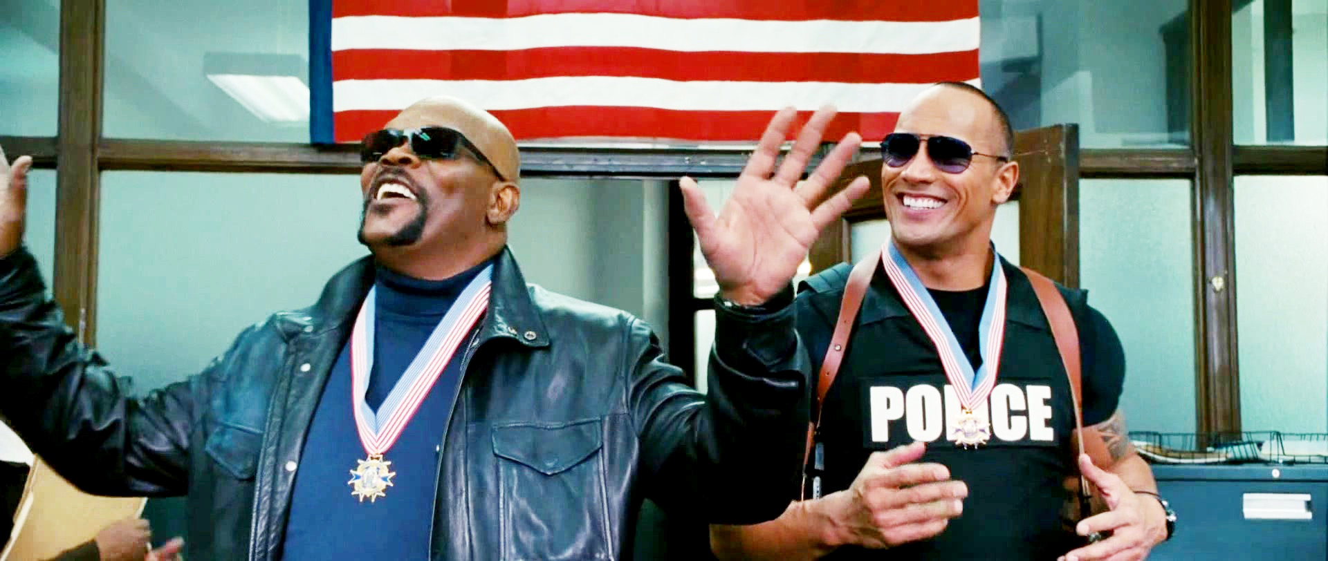 Samuel L. Jackson stars as Highsmith and The Rock stars as Danson in Columbia Pictures' The Other Guys (2010)