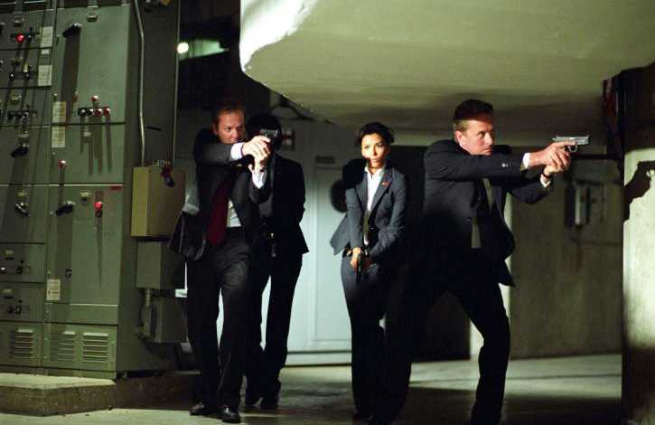 Kiefer Sutherland, Eva Longoria and Michael Douglas in The 20th Century Fox's The Sentinel (2006)