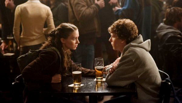 Rooney Mara stars as Erica and Jesse Eisenberg stars as Mark Zuckerberg in Columbia Pictures' The Social Network (2010)