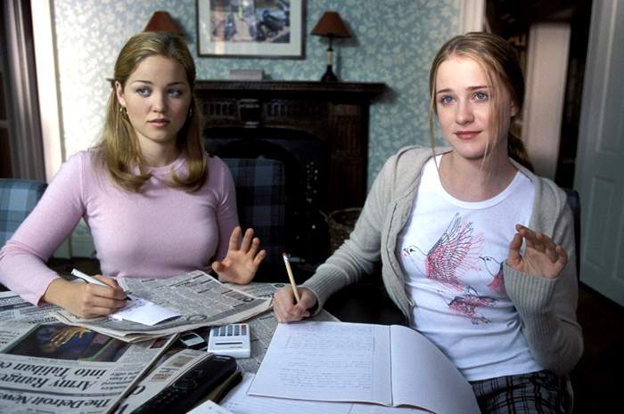 Erika Christensen and Evan Rachel Wood in New Line Cinema's The Upside of Anger (2005)