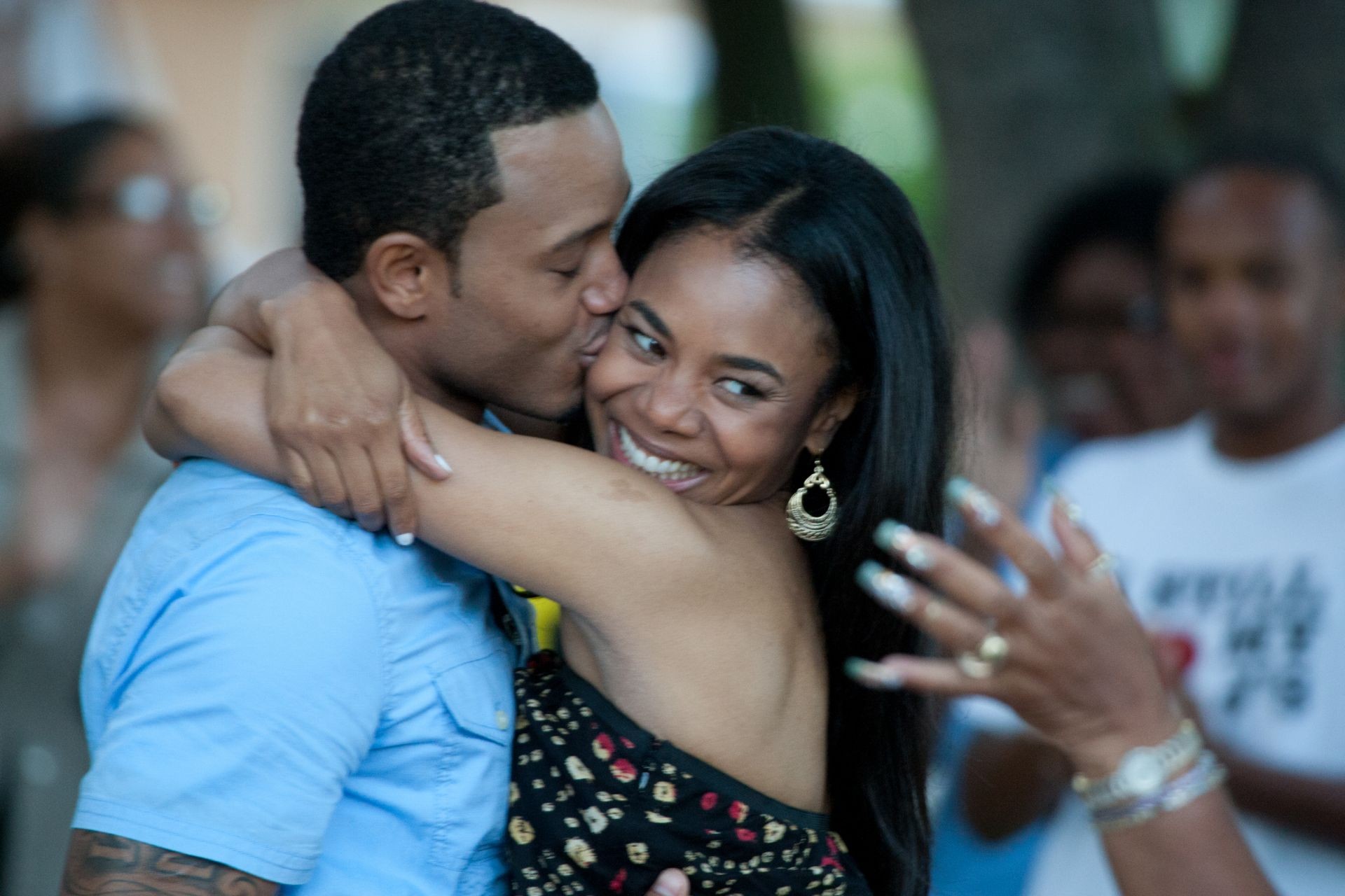 Terrence J stars as Michael and Regina Hall stars as Candace in Screen Gems' Think Like a Man (2012). Photo credit by Alan Markfield.
