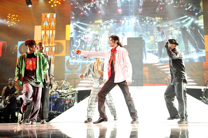 Michael Jackson in Sony Pictures Entertainment's This Is It (2009). Photo credit by Kevin Mazur.