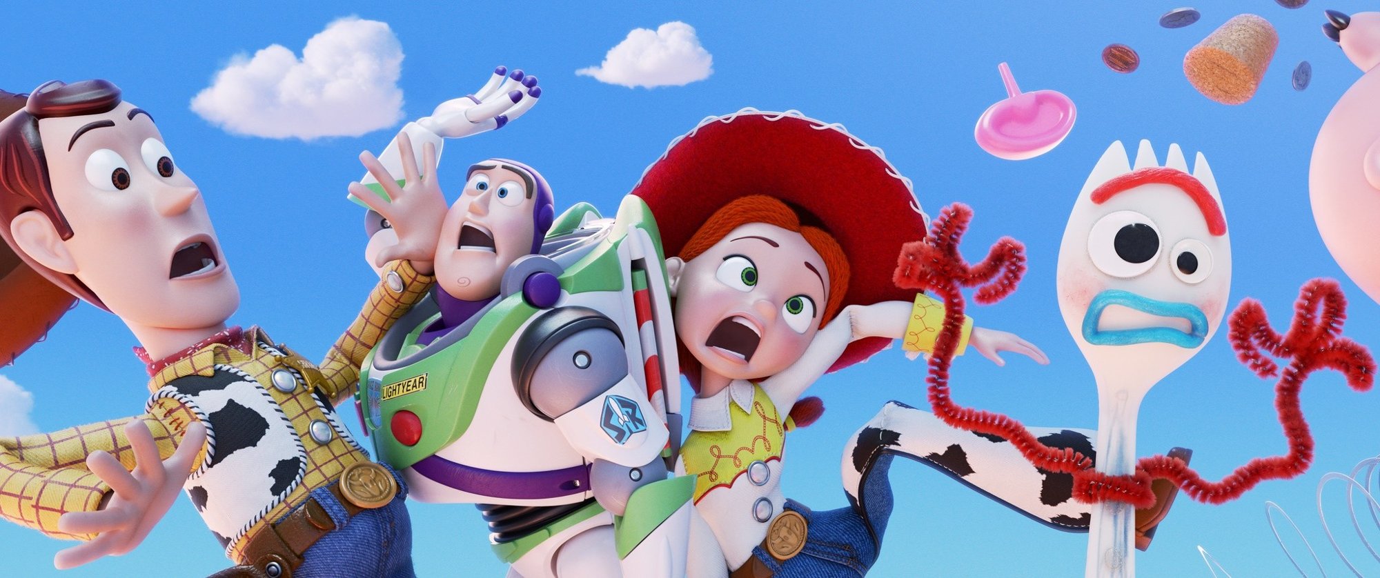 Woody, Buzz Lightyear, Jessie and Forky from Pixar Animation Studios' Toy Story 4 (2019)