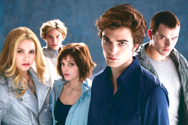 Nikki Reed, Jackson Rathbone, Ashley Greene, Robert Pattinson and Kellan Lutz in Summit Entertainment's Twilight (2008)