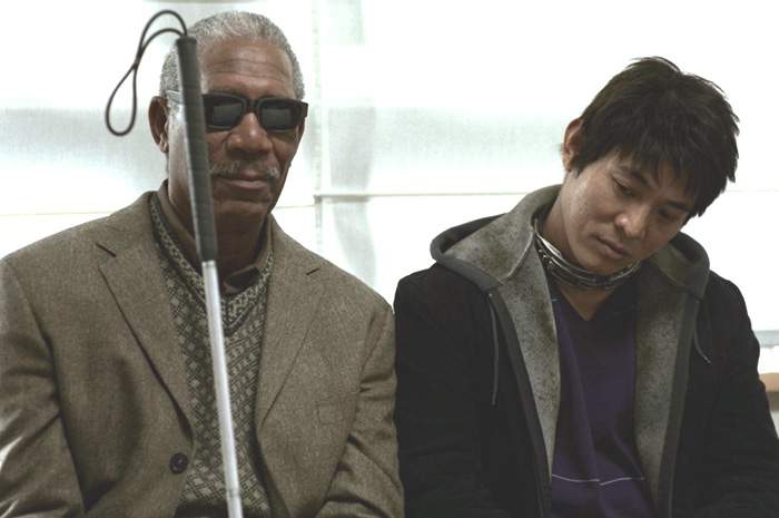 Jet Li and Morgan Freeman in Rogue Pictures' Unleashed (2005)