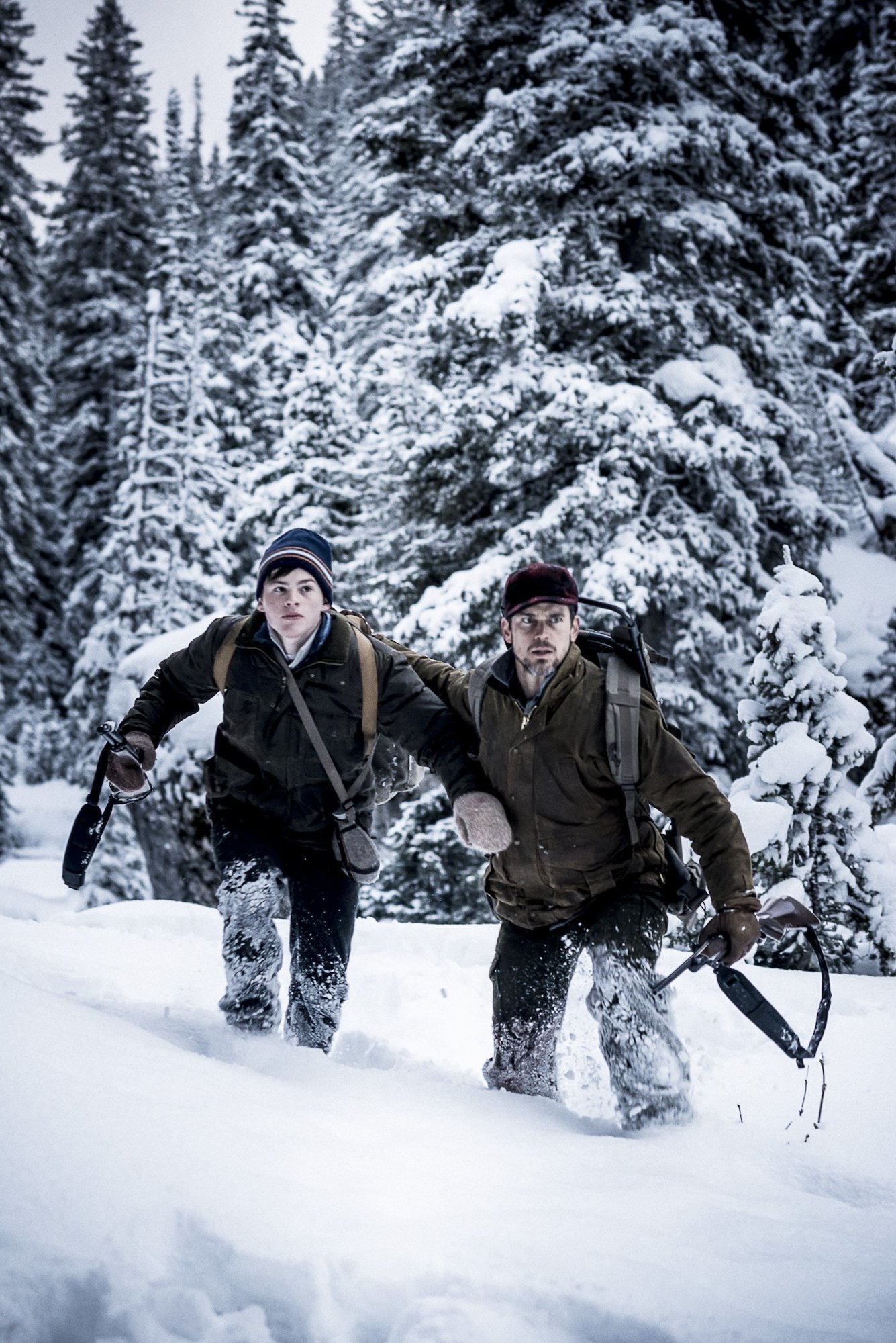 Josh Wiggins stars as David and Matthew Bomer stars as Cal in IFC Films' Walking Out (2017)