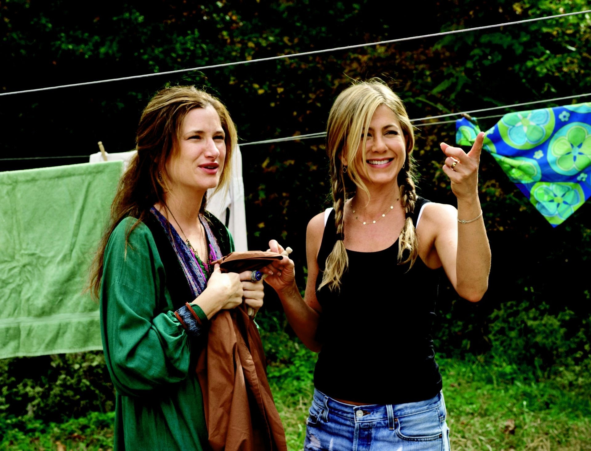 Kathryn Hahn stars as Karen and Jennifer Aniston stars as Linda in Universal Pictures' Wanderlust (2012). Photo credit by Gemma La Mana.