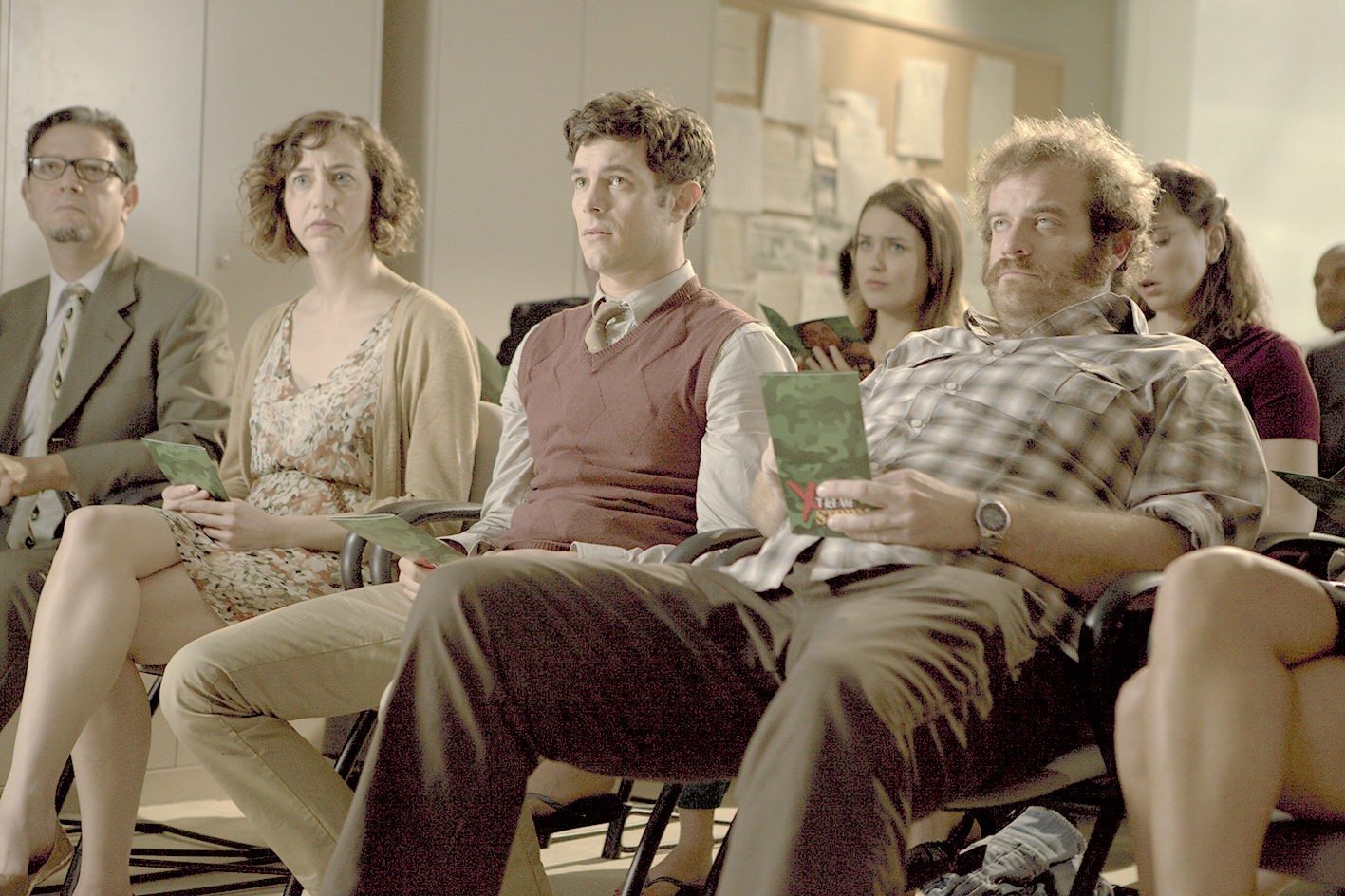 Kristen Schaal, Adam Brody and Eric Edelstein in Entertainment Group's Welcome to the Jungle (2014)