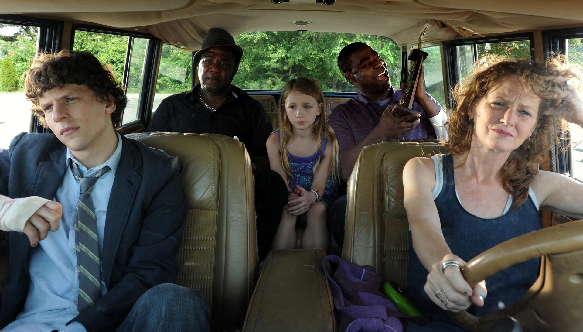 Jesse Eisenberg, Isiah Whitlock Jr., Emma Rayne Lyle, Tracy Morgan and Melissa Leo in IFC Films' Why Stop Now (2012)