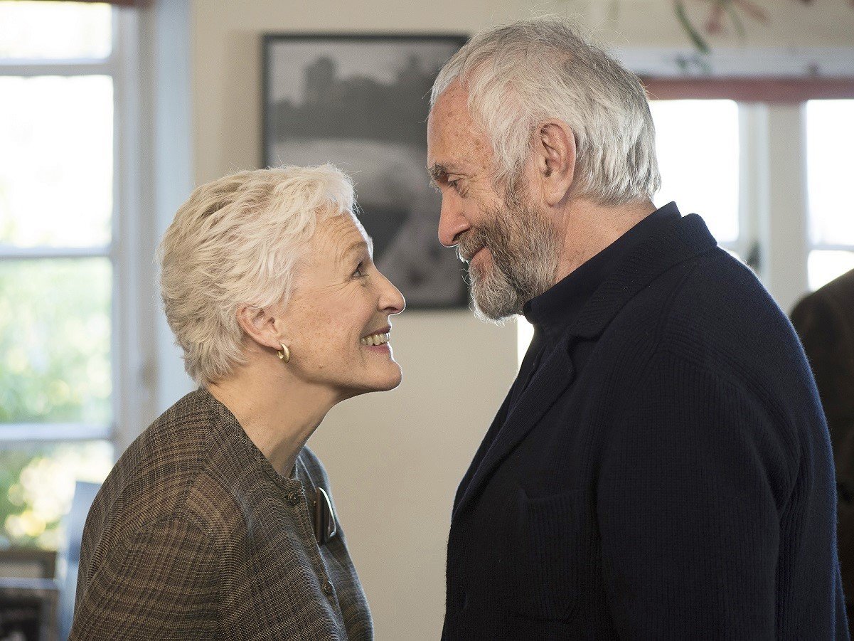 Glenn Close stars as Joan Castleman and Jonathan Pryce stars as Joe Castleman in Sony Pictures Classics' The Wife (2018)