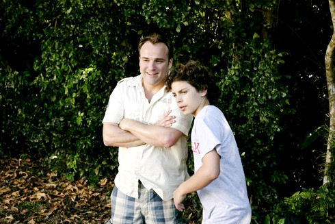 David DeLuise stars as Jerry Russo and Jake T. Austin stars as Max Russo in Disney Channel's Wizards of Waverly Place: The Movie (2009)