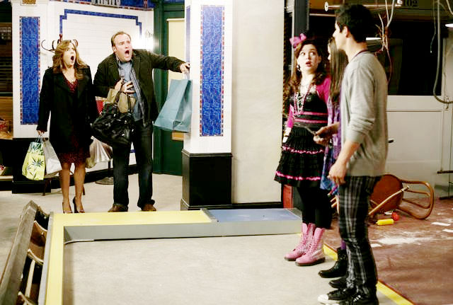 Maria Canals Barrera, David DeLuise, Jennifer Stone, Selena Gomez and David Henrie in Disney Channel's Wizards of Waverly Place: The Movie (2009)