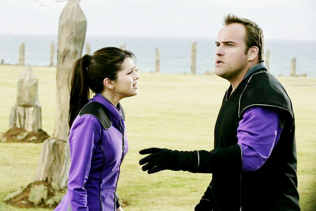 Selena Gomez stars as Alex Russo and David DeLuise stars as Jerry Russo in Disney Channel's Wizards of Waverly Place: The Movie (2009)