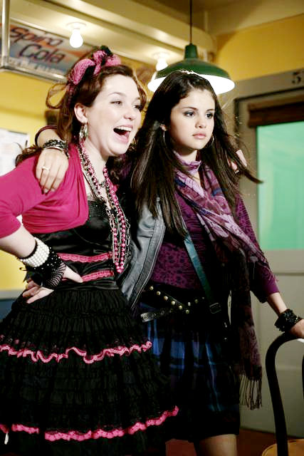 Jennifer Stone stars as Harper and Selena Gomez stars as Alex Russo in Disney Channel's Wizards of Waverly Place: The Movie (2009)