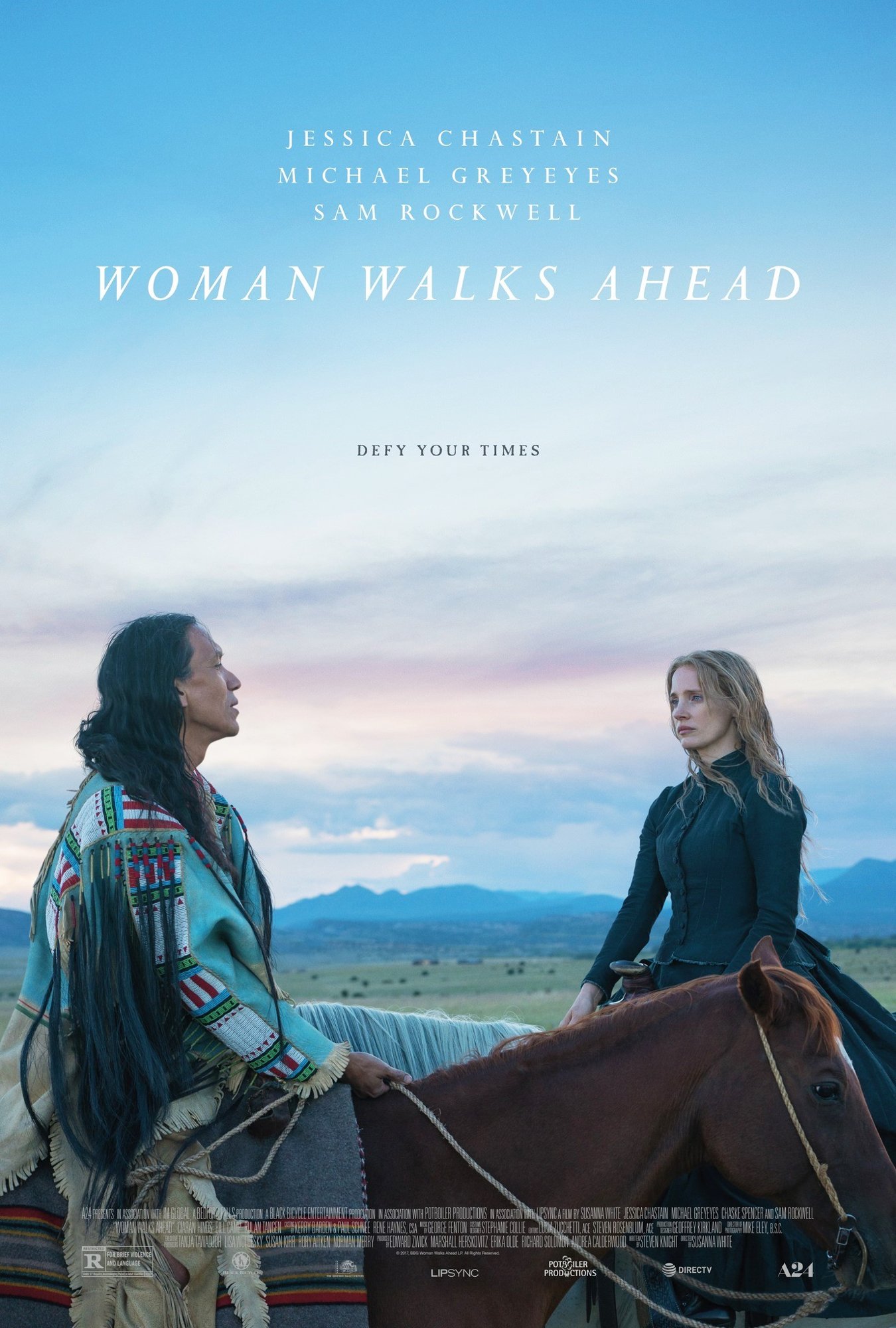 Poster of A24's Woman Walks Ahead (2018)