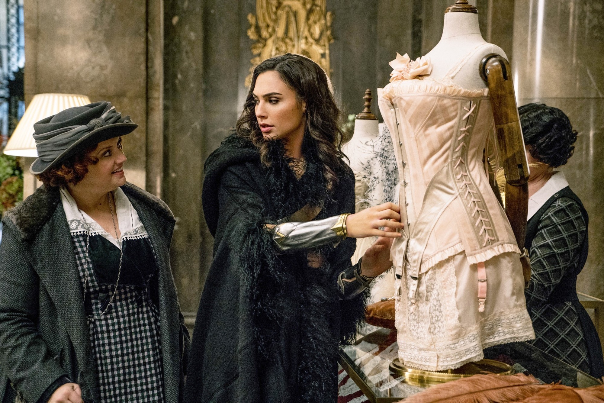 Lucy Davis stars as Etta Candy and Gal Gadot stars as Diana Prince/Wonder Woman in Warner Bros. Pictures' Wonder Woman (2017)