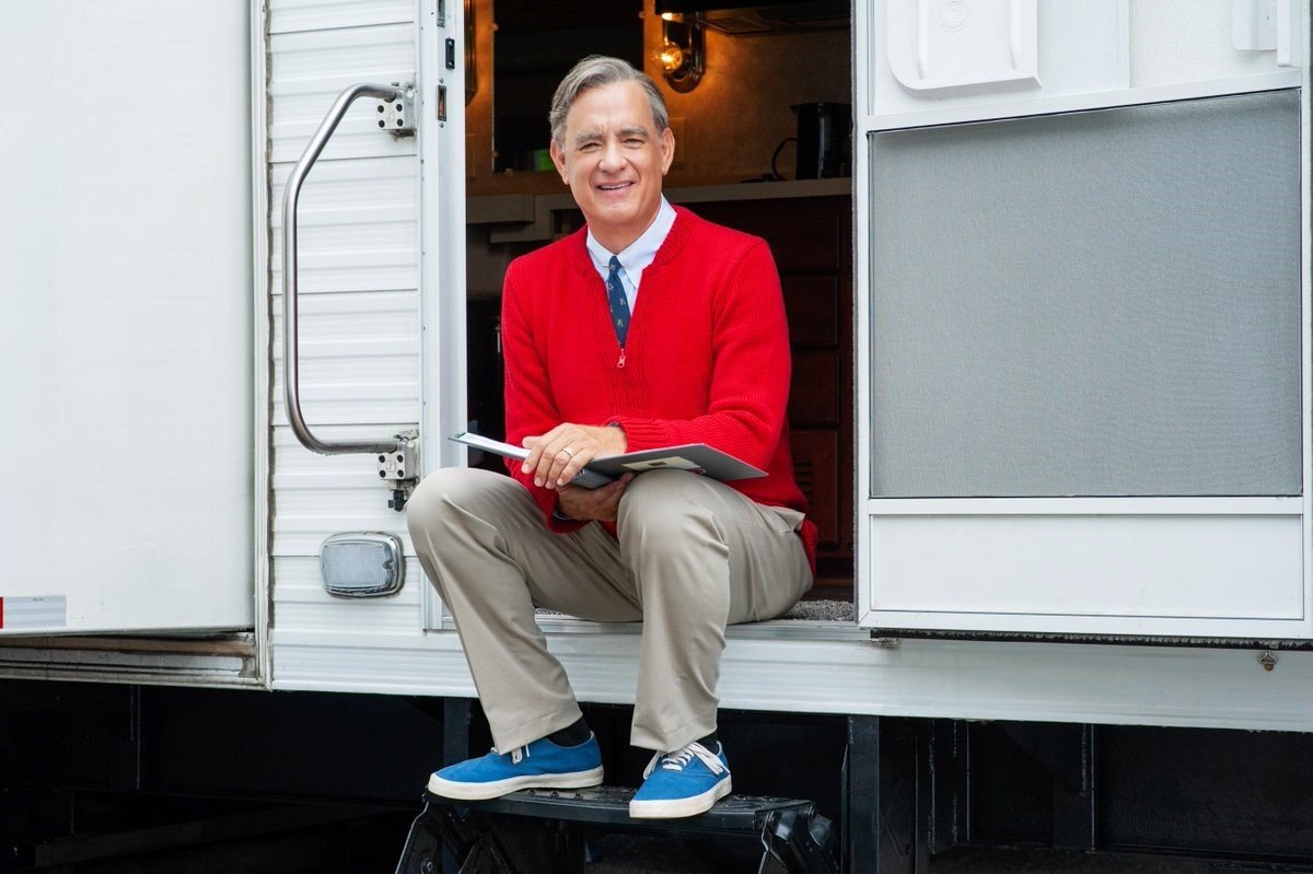 Tom Hanks stars as Fred Rogers in Sony Pictures Entertainment's A Beautiful Day in the Neighborhood (2019)
