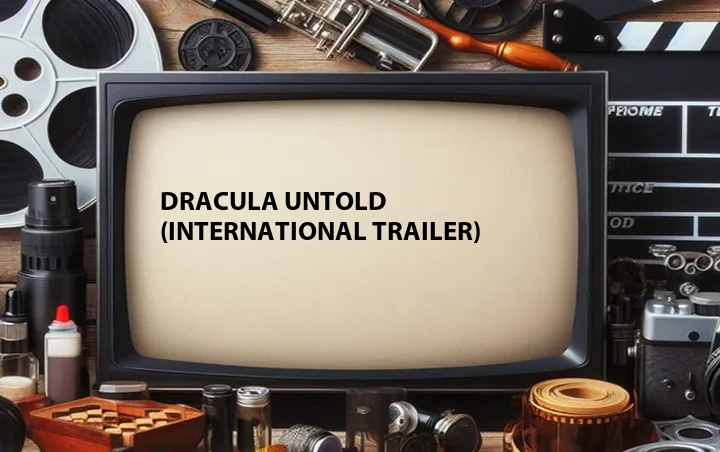 Dracula Untold (International Trailer)