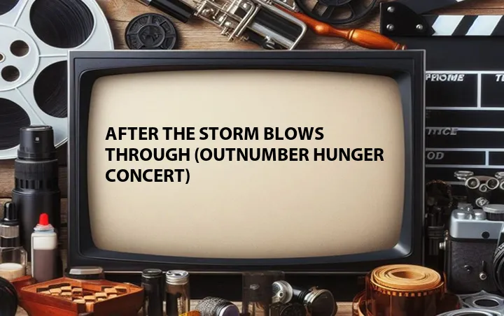 After the Storm Blows Through (Outnumber Hunger Concert)
