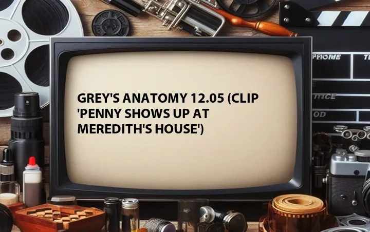 Grey's Anatomy 12.05 (Clip 'Penny Shows Up at Meredith's House')