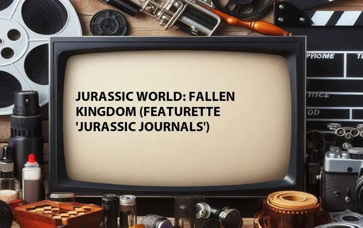 Jurassic World: Fallen Kingdom (Featurette 'Jurassic Journals')