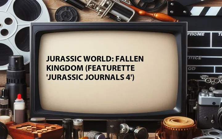 Jurassic World: Fallen Kingdom (Featurette 'Jurassic Journals 4')